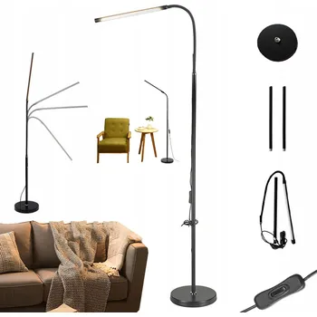 Stojací lampa Nástěnné svítidlo Jandcase 2 ks LED na baterie, 7 barev, 62,5 cm