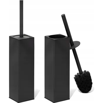 WC štětka Černý WC kartáč do toalety, koupelny, uzavřený, loft, koupelnový, toaletní