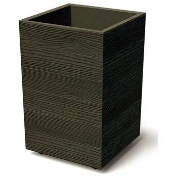 Květináč Květináč MADERA SQUARE ECO WOOD 38,5 cm - barva: kávová ECO