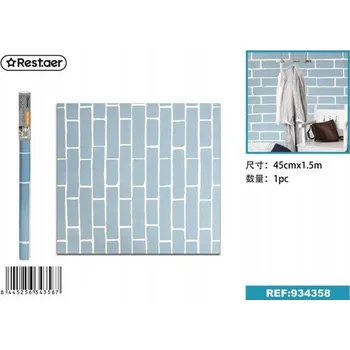 Tapeta Tapeta Samolepící Modrá Cihlový vzor 45 cm x 1.5 m