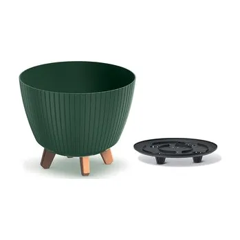 Květináč Květináč LAMIA 28,8 cm - barva: tmavě zelená