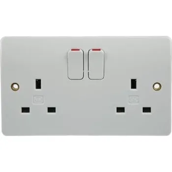 Elektrická zásuvka Zásuvka 2cestná spínaná 13A Vnitřní IP2XD MK Electric 230 V AC