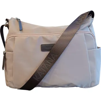 KATANA střední textilní crossbody kabelka starorůžová 28614-10