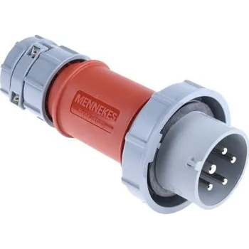 Elektrická zásuvka Průmyslový napájecí konektor, řada: PowerTOP Zástrčka, Kabelová montáž, Samec, formát pólů: 3P plus N plus E, orientace těla: