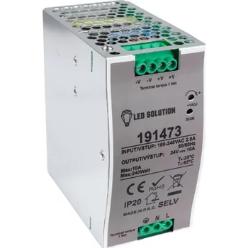 Napájecí zdroj pro osvětlení LED zdroj 24V 240W na DIN lištu - LED Solution - 191473 - 191473