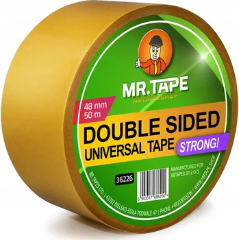 Lepicí páska TENKÁ OBOUSTRANNÁ UNIVERZÁLNÍ montážní páska 48mm/50m