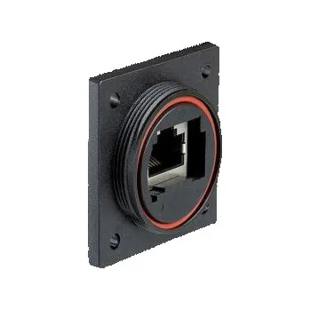 Konektor Konektor RJ45, řada: PX0890 Cat6a, Přímý, Montáž příruby, Samice, počet portů: 1