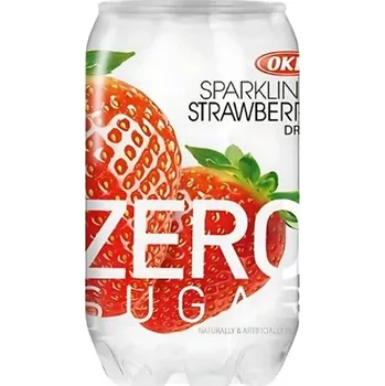 Limonáda OKF Sparkling Zero Sugar Strawberry Drink 350 ml