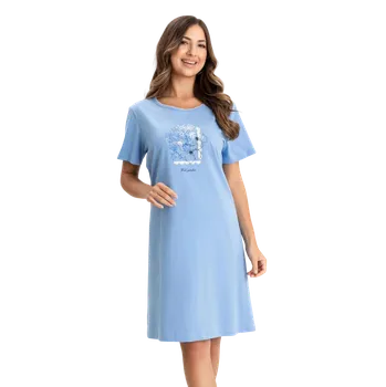 Dámská noční košile Dámská noční košile Regina 174 modrá XXL