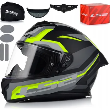 Helma na motorku PŘILBA LS2 FF820 RAPID III HYPER MATNÁ ČERNÁ ŽLUTÁ ŠEDO-ŽLUTÁ Velikost M
