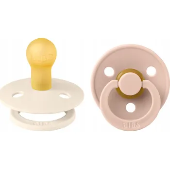 dudlíky Dudlík BIBS Hevea L 18+ Blush Ivory 2-balení