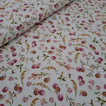 Pro útulný domov bavlněná látka velikonoční BORDOVÁ VAJÍČKA