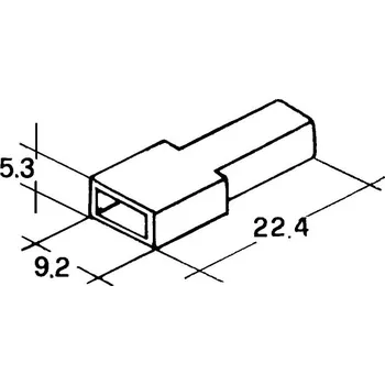 Auto elektroinstalace IMP Izolační kryt konektoru Faston 6,3 mm - bílý