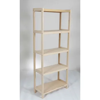 regál Regál dřevěný bukový počet polic 5 - 173x80x43 cm