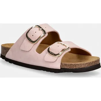 Dámské pantofle Semišové pantofle Scholl NOELLE F007341048 růžová 03X, EUR 41