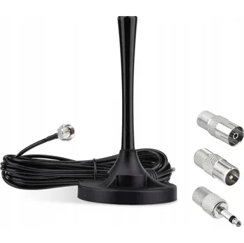 Autoanténa Univerzální pokojová anténa FM DAB rádiová teleskopická pro zesílení signálu