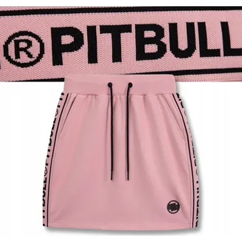 Dámská sukně Dámská Mini Sukně PIT BULL Růžová Pohodlná Bavlněná Letní Velikost S