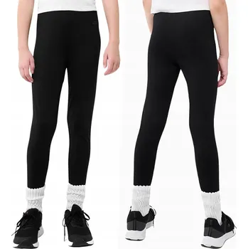 Dámské legíny 4F dětské legíny klasické polyester černé velikost 146