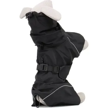 Obleček pro psa Vsepropejska Guard pláštěnka pro psa s kapucí Barva: Černá, Délka zad (cm): 22 - 25, Obvod hrudníku: 32 - 46 cm