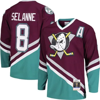 Mitchell & Ness Pánský dres Teemu Selanne Anaheim Ducks 1996 NHL Dark Jersey Velikost: XL