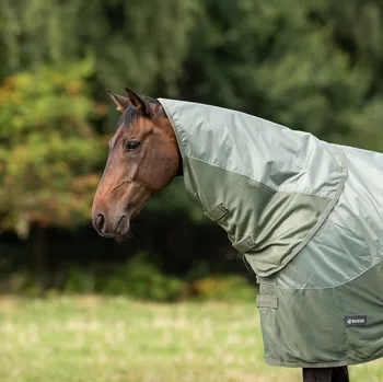 Jezdectví BUSSE Díl krční k dece Rainfly BUSSE, proti hmyzu, nepromokavý, light olive Délka zad: S
