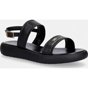 Dívčí sandály Dětské kožené sandály Elisabetta Franchi F4A2.E0583.35.38 černá 99X, EUR 36