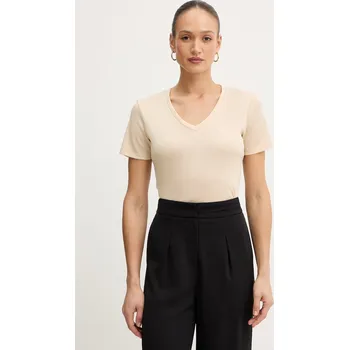 Dámské tričko Liu Jo basic tričko dámské TA6175.J3845 béžová 01X, vel. XXL