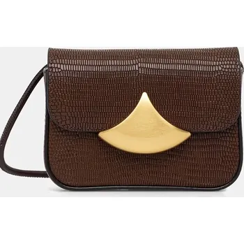 Kabelka Kožená kabelka Sessun 25103002 hnědá 89X, vel. ONE SIZE