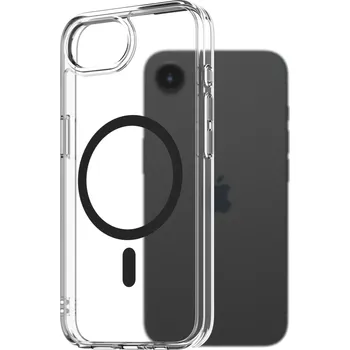 Pouzdro na mobilní telefon AlzaGuard Crystal Clear TPU Case Compatible with Magsafe pro iPhone 16e - černý