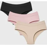 3PACK Hipster kalhotky Flexi bezešvé