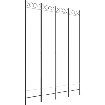 Paraván 4PANELOVÁ BÍLÁ POKOJOVÁ TEXTIL 160X220CM, PARAVÁN