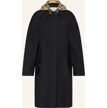 Dámský kabát Burberry Dámská Parka Newbury S Odnímatelnou Kapucí, černá /...
