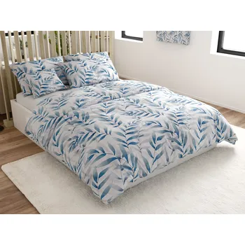 Povlečení Textilomanie KOVENDI modro-bílé 200 x 220 cm zip