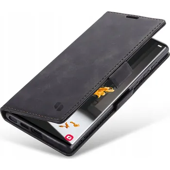 Pouzdro na mobilní telefon Flipové pouzdro Spacecase pro Samsung Galaxy S23 Ultra Peněženka černé barvy