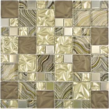 Obklad Mozaika WzorcowniaStudio 30 x 30 cm, odstíny hnědé a béžové