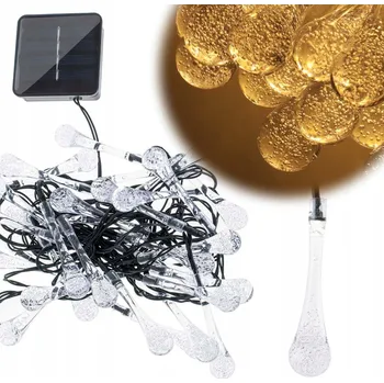 Venkovní osvětlení Světelný řetěz Ikonka 650 cm solární bílý