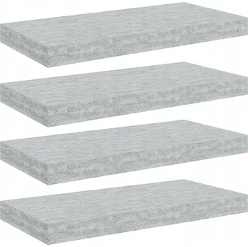 police Police MDF deska VidaXL 50 x 23 cm odstíny šedé