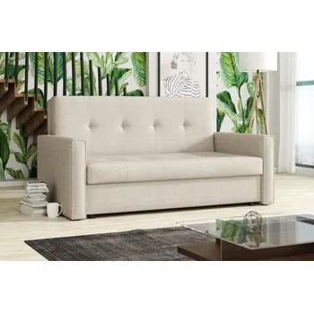 Obývací stěna Praktická béžová rozkládací pohovka FALCO Vivian Bis III s úložným prostorem