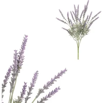 umělá květina Umělý trs levandule fialový, realistický dekorativní květ, Provence Barva: Fialová