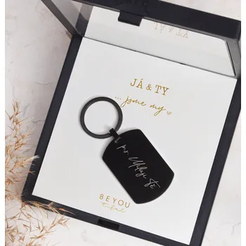 Klíčenka p.s. Miluji Tě černá