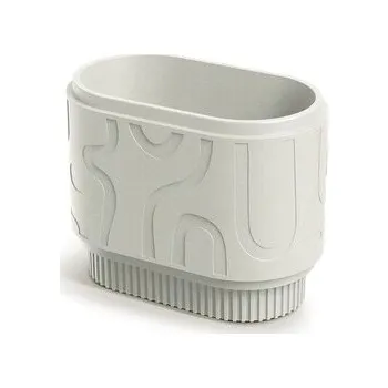 Květináč FOLKA ROUND CASE 60 cm- barva: písková