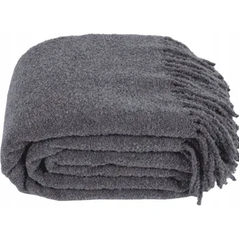 Prostěradlo Vlněná deka Lanavitta 140 cm x 200 cm šedá
