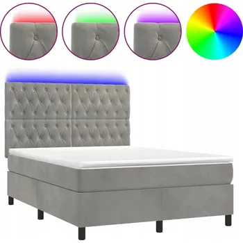 Postel Dřevěná manželská postel VidaXL 240x200 cm, vícebarevná