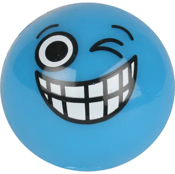 Koloběžka Emoji svítící skákací míček modrý
