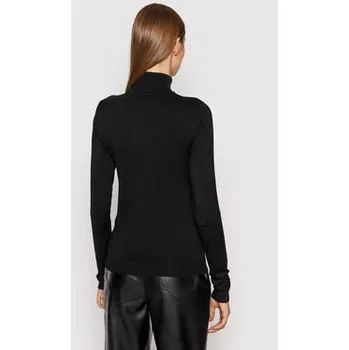 Dámský svetr Vero Moda Rolák Glory 10231630 Černá Slim Fit S