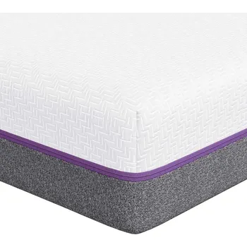 Matrace Matrace bílá a šedá 80 x 200 cm Paměťová pěna