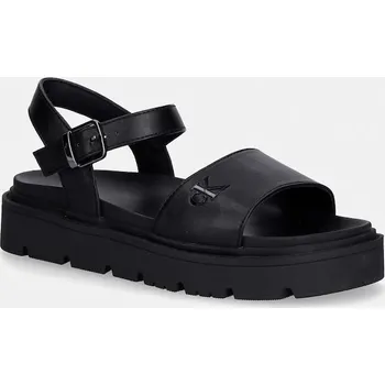 Dívčí sandály Dětské sandály Calvin Klein Jeans V3A2.83255.35.39 černá 99X, EUR 39