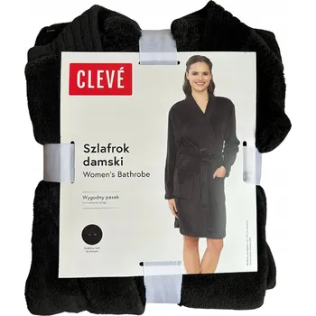 Dámský župan Dámský župan s vázáním Cleve KOTY černý koťata S/M