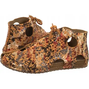 Dámské sandále Dámské Kožené Sandály Maciejka Oranžové 03426-14/00-6