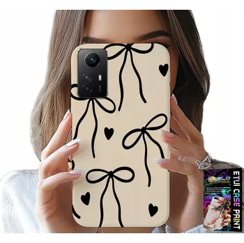 Pouzdro na mobilní telefon POUZDRO pro Xiaomi Note 12S 4G - Béžové Mašle Stužka Módní